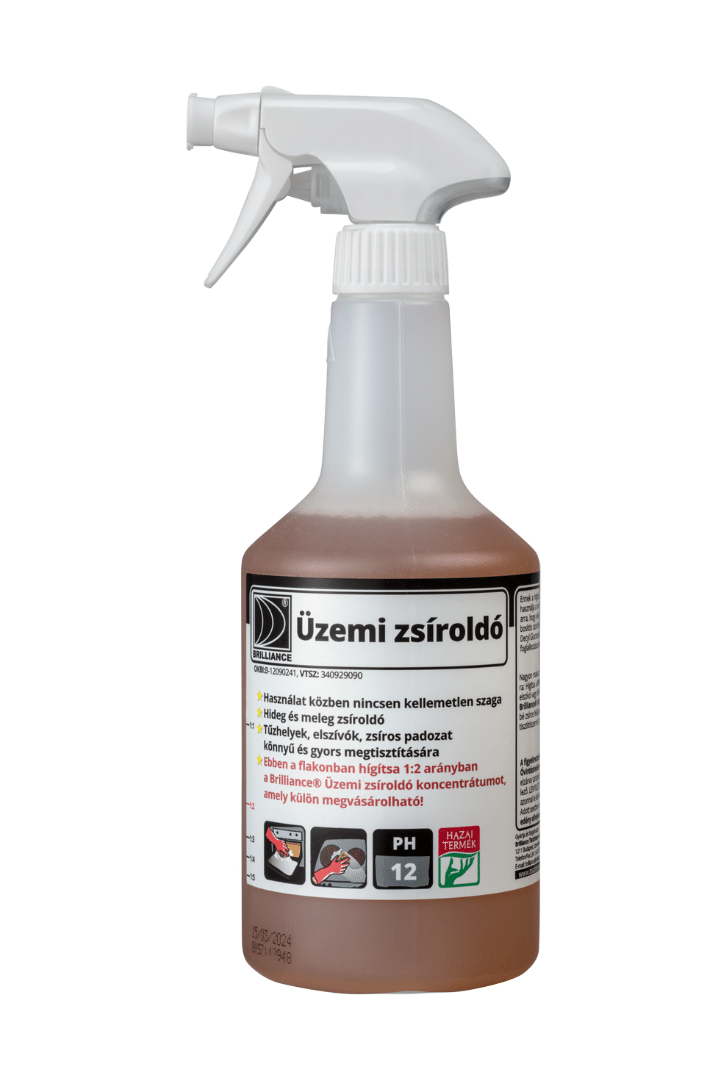 Brilliance® Üzemi zsíroldó (hígítós flakonban) 0,75 liter - Aracid