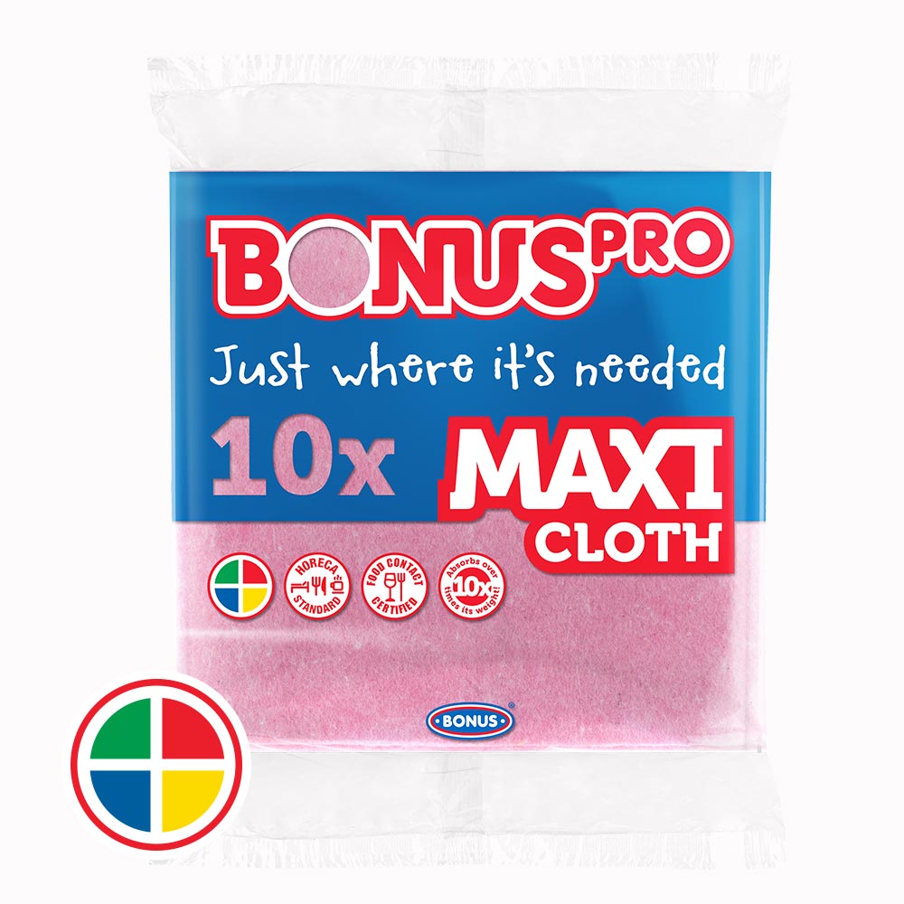 BonusPRO MAXI Általános törlőkendő 10db HoReCa - HACCP