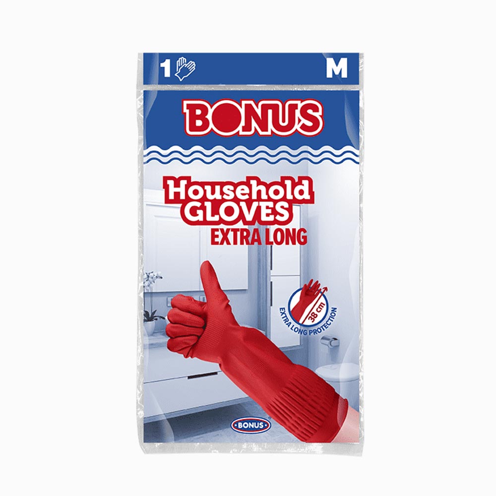 Bonus EXTRA hosszú, vastag gumikesztyű