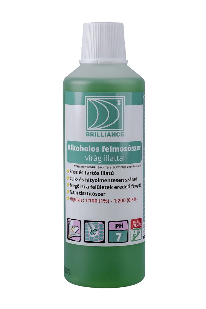 Brilliance® Alkoholos felmosószer virág illattal 1 liter - Aracid