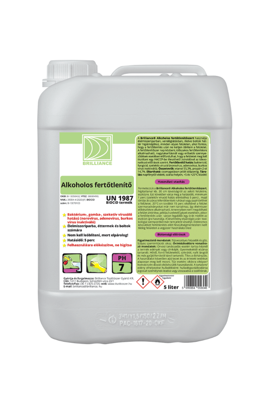 Brilliance® Alkoholos fertőtlenítő 5 liter - Aracid