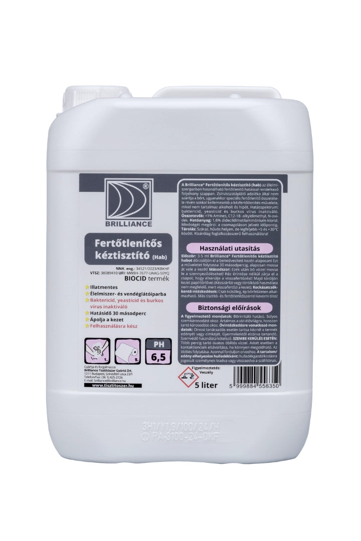 Brilliance® Fertőtlenítős kéztisztító hab 5 liter