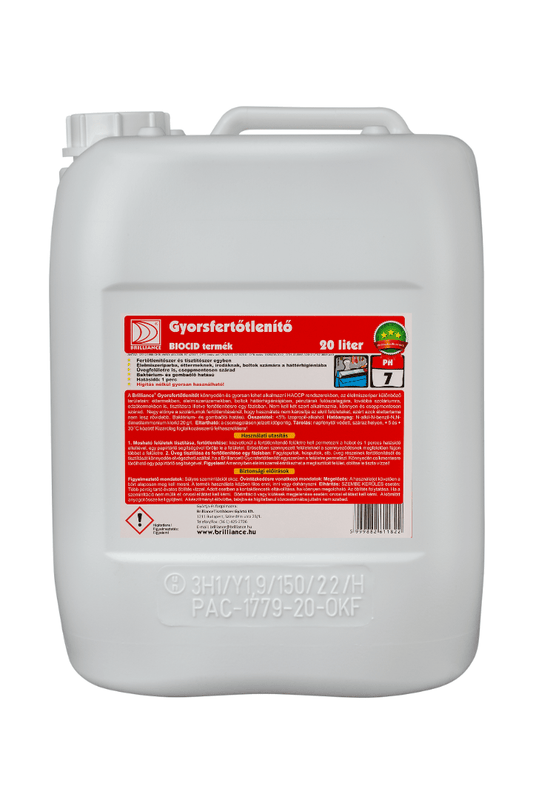 Brilliance® Gyorsfertőtlenítő 20 liter - Aracid