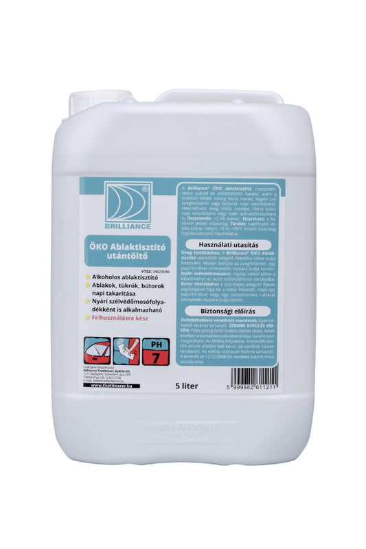 Brilliance® ÖKO Ablaktisztító (utántöltő) 5 liter