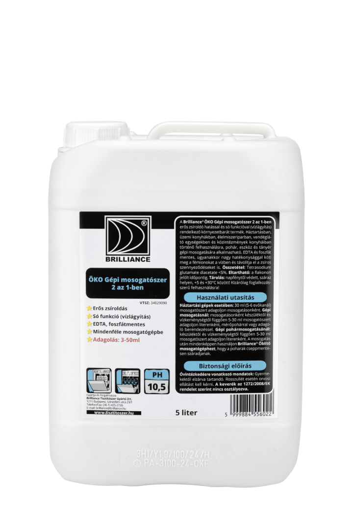 Brilliance® ÖKO Gépi mosogatószer 2 az 1 - ben 5 liter - Aracid